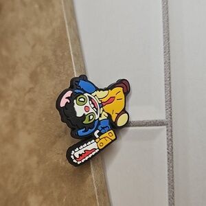 Scary Stitch Chainsaw Crocs Charm